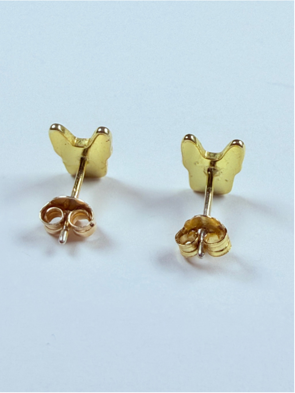 French Bulldog Enamel & Gold Vermeil 925 Sterling Silver Stud Earrings - Picture 5 of 8